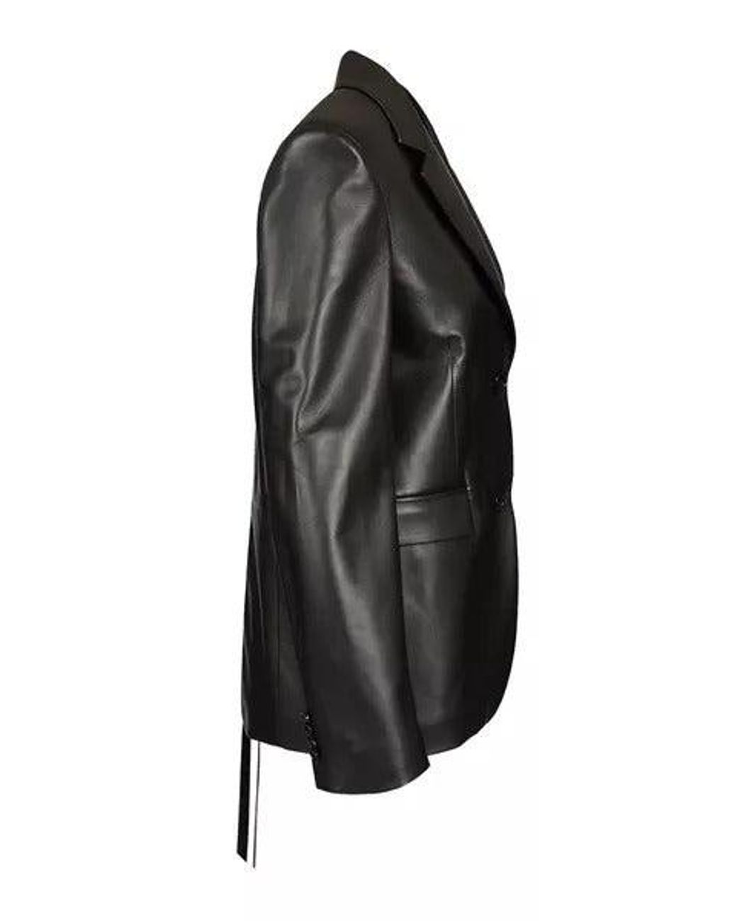 Loewe Black Tailored Leather Jacket