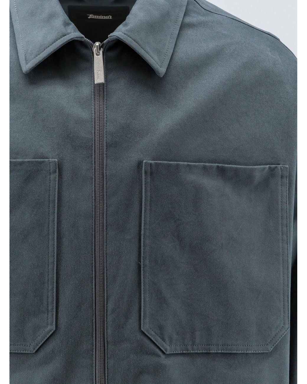 Laminar Blue Cotton Jacket for men