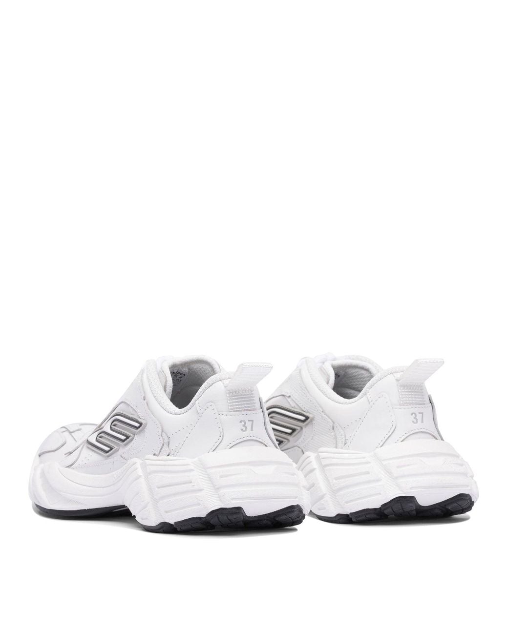 Balenciaga White Sports Shoes Monday
