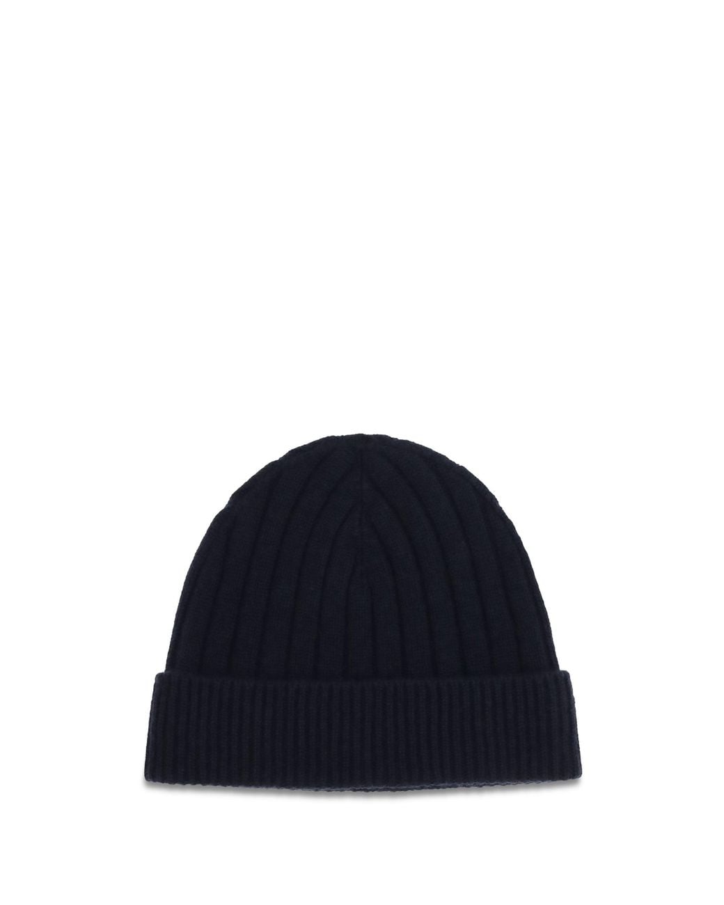 Kiton Blue Wool Beanie Hat for men