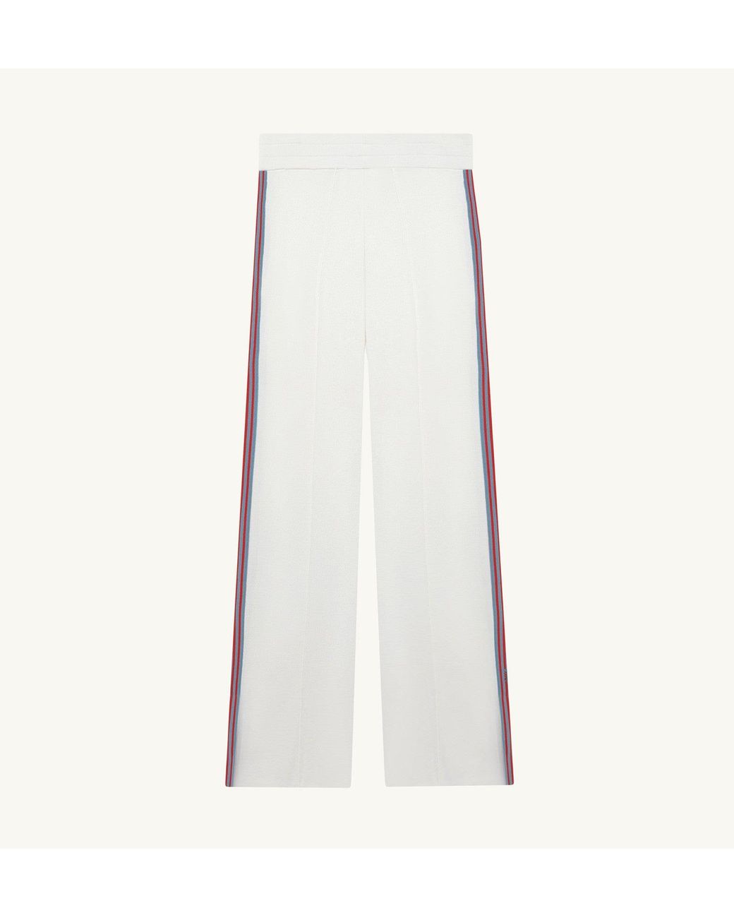 Autry White Viscose Knit Jogger Pants