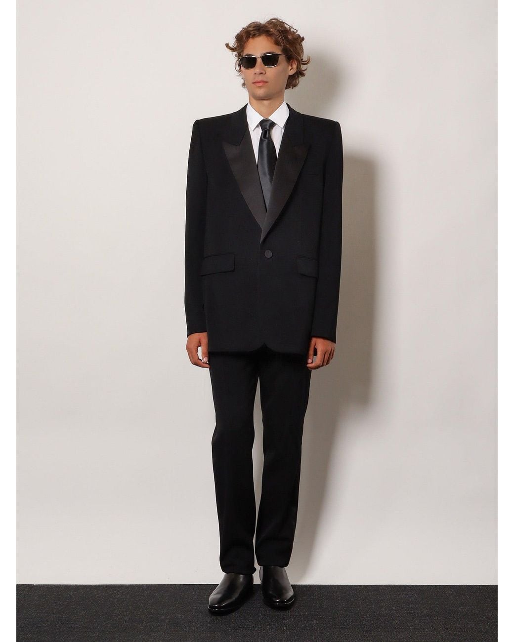 Saint Laurent White Cassandre Shirt for men
