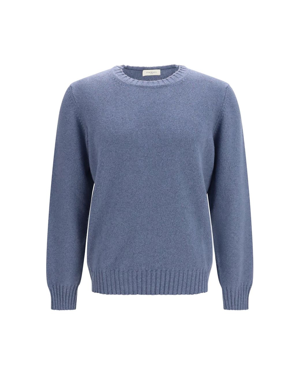 Piacenza Cashmere Blue Crewneck Sweater for men