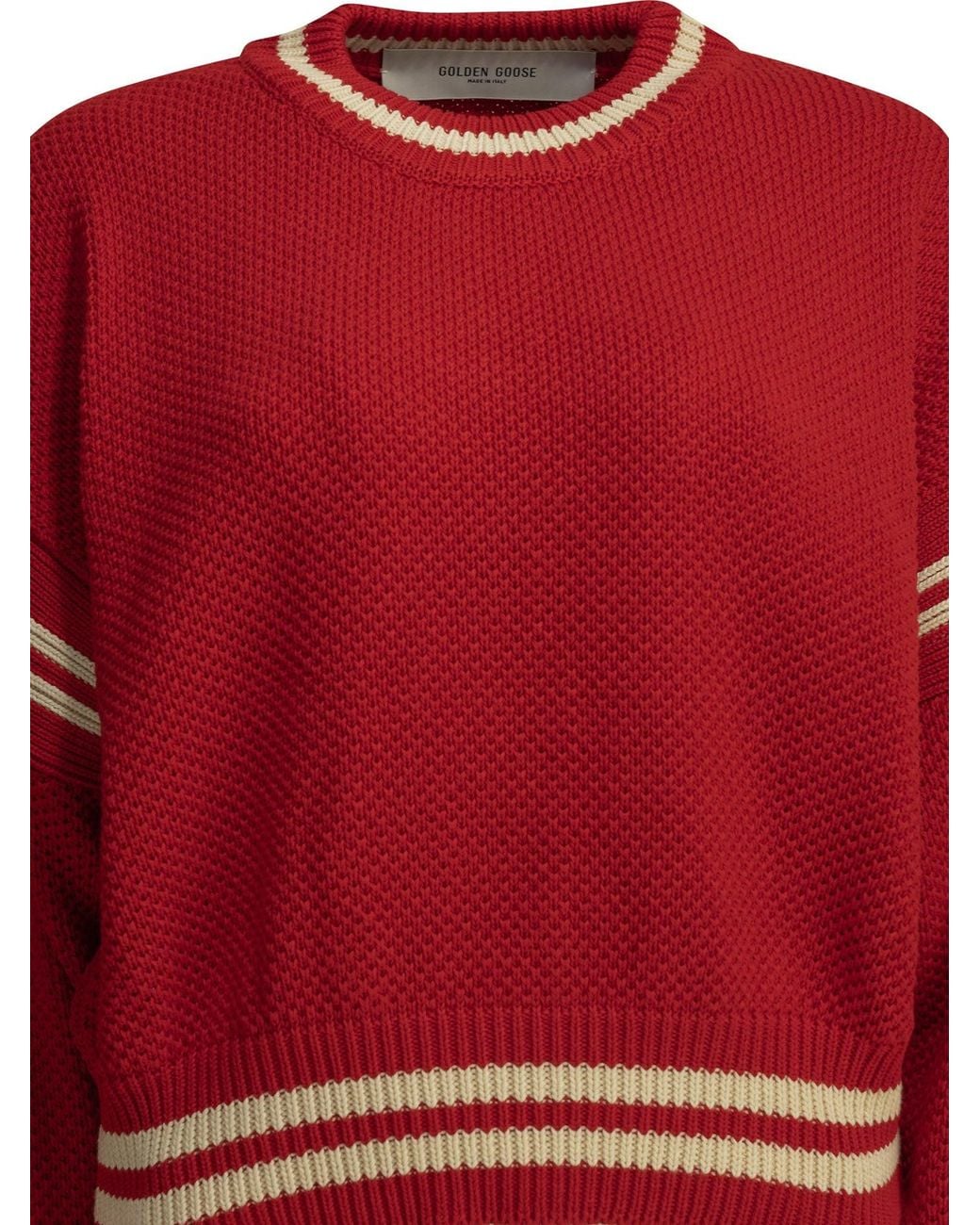 Golden Goose Deluxe Brand Red "Rachel" Crew-Neck Sweater