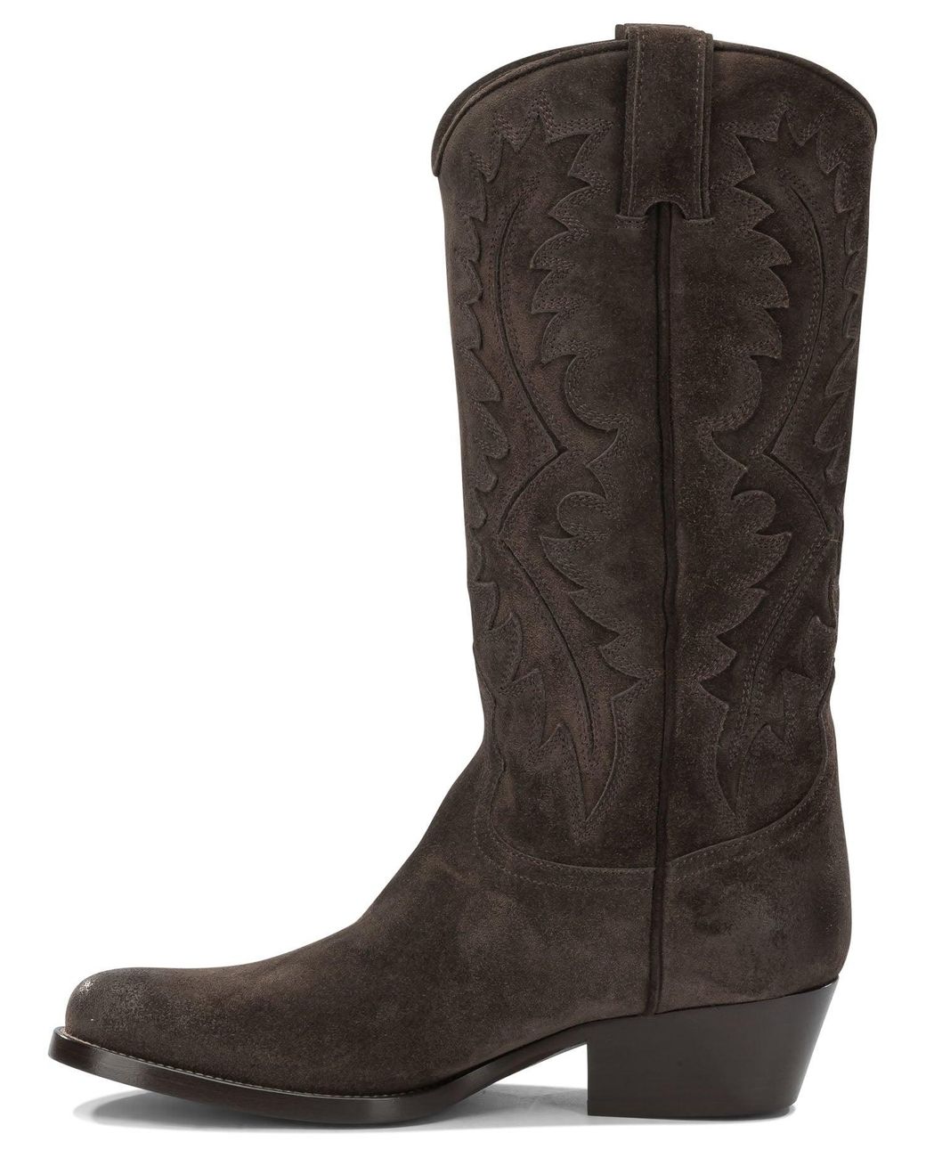 Sartore Brown Leather Cowboy Boots