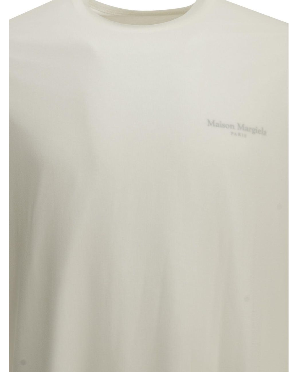 Maison Margiela White "Fusion" Crew-Neck T-Shirt for men