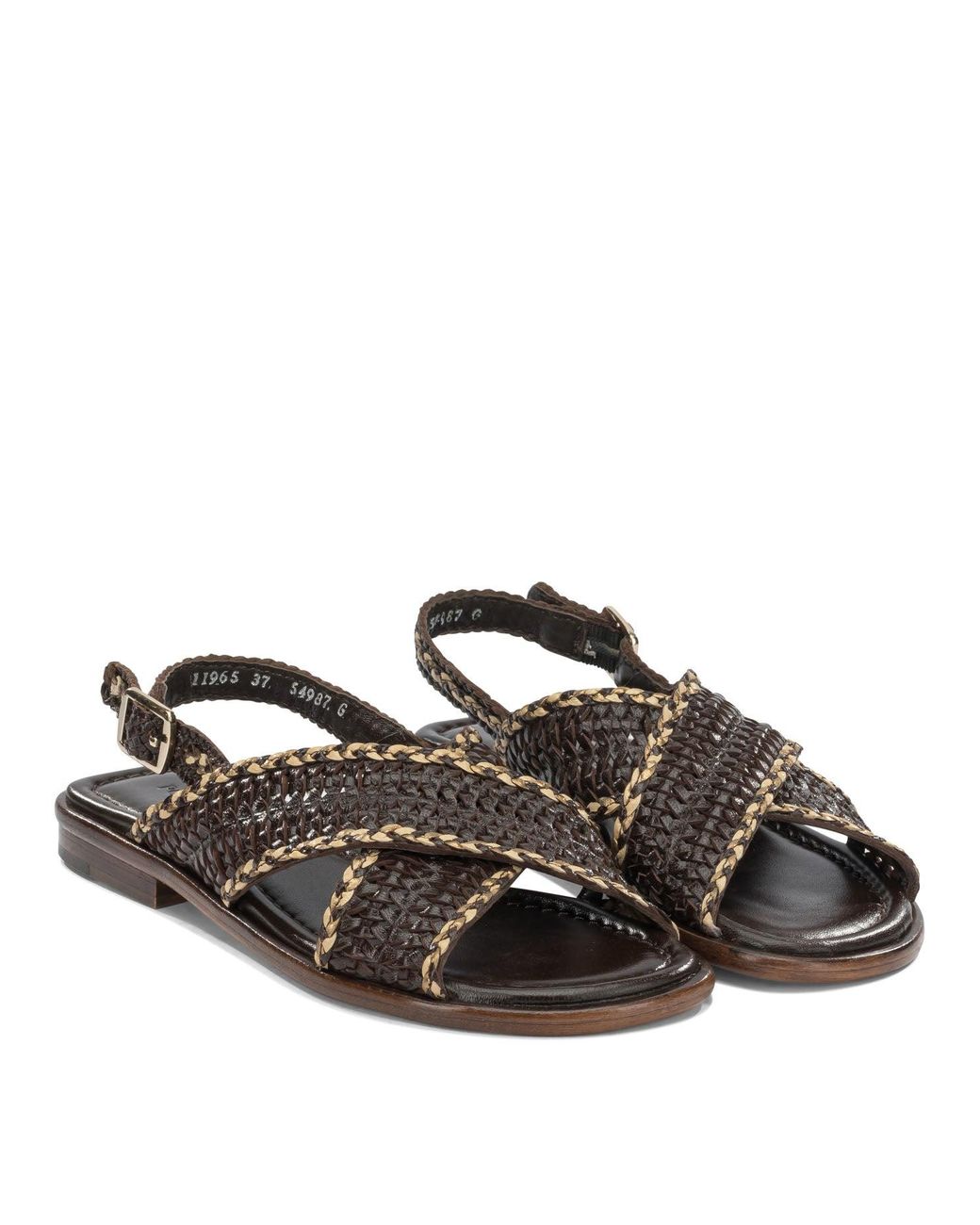 Pons Quintana Multicolor Leather Sandals