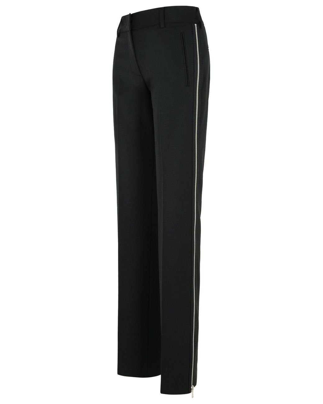 MSGM Black Polyester Pants