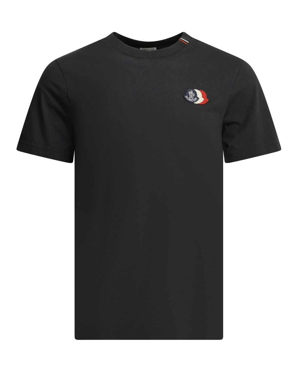 Moncler Black Crew-Neck T-Shirt for men