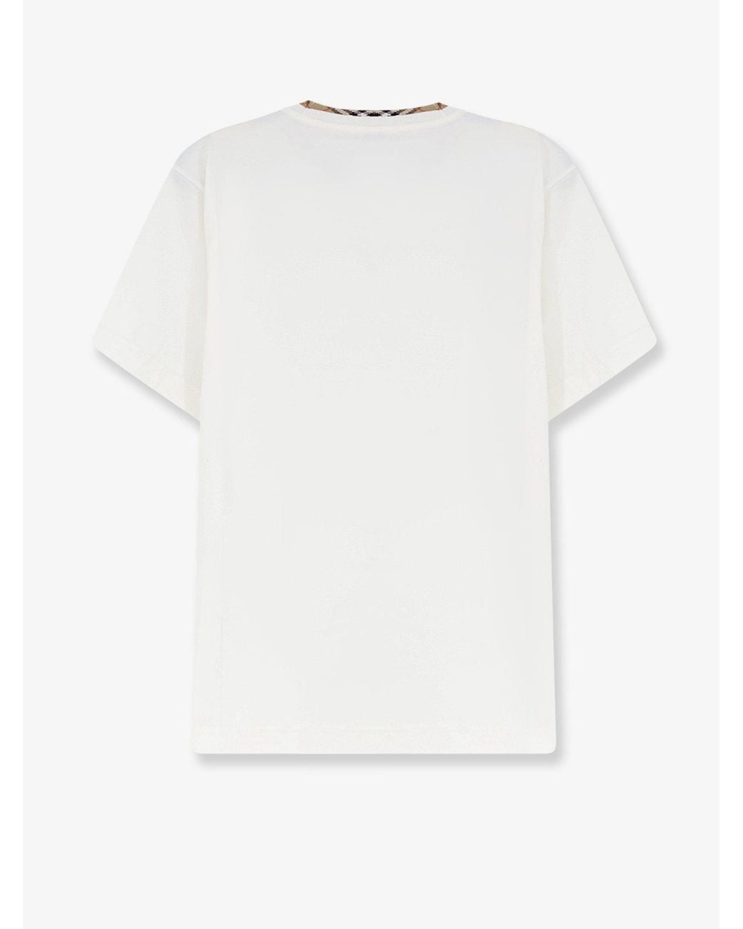 Burberry White Ryan Biologic Cotton T-Shirt for men
