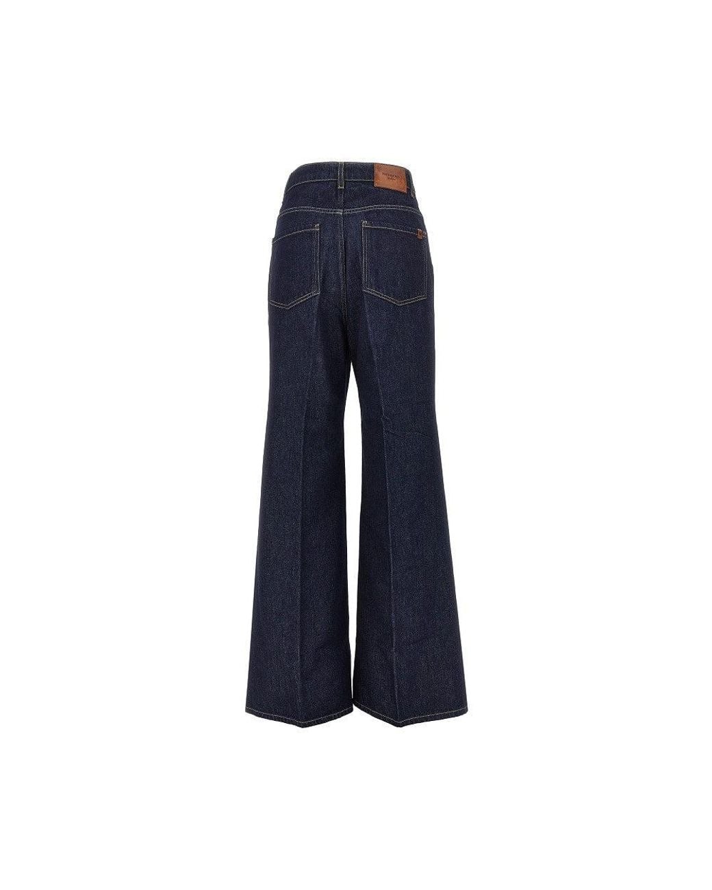 Weekend by Maxmara Blue Cotton Denim Oversized Jeans