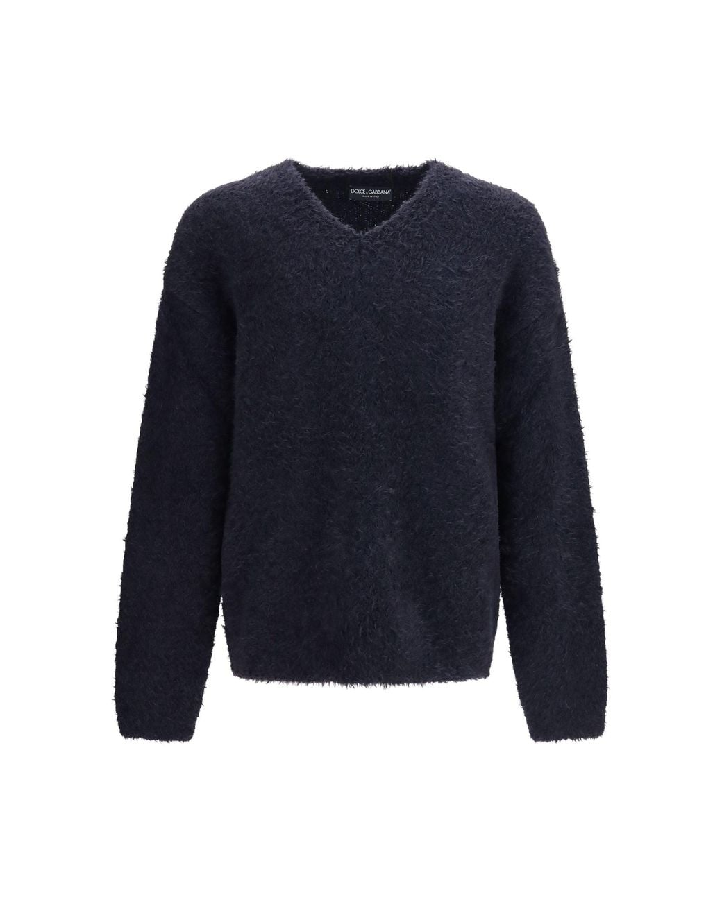 Dolce & Gabbana Blue Dolce & Gabbana Alpaca Blend Pullover for men