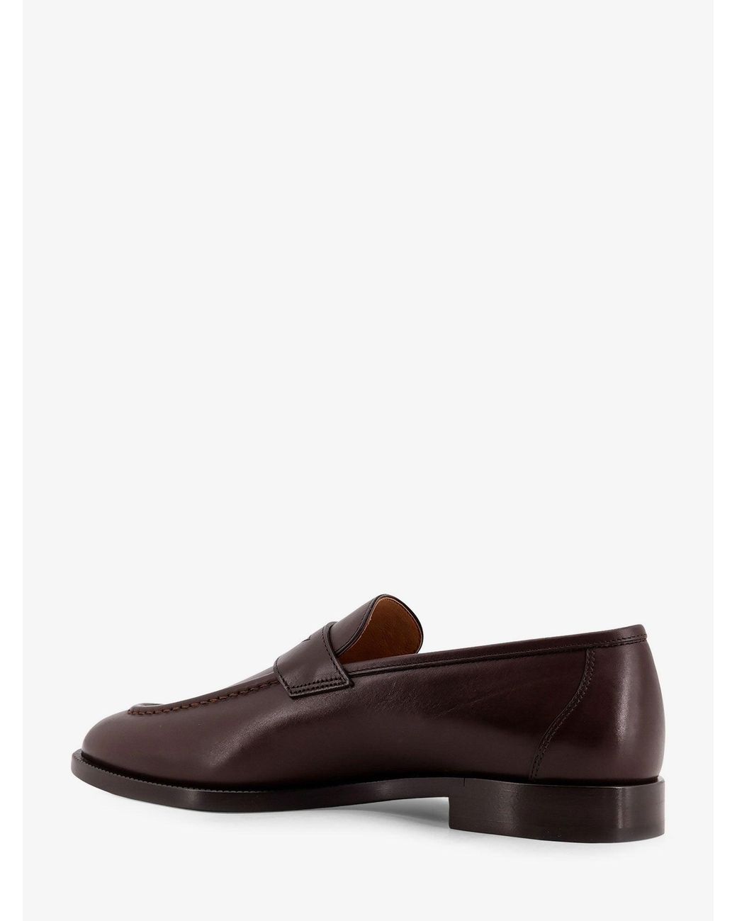 Loro Piana Brown Sergio Walk Leather Loafers