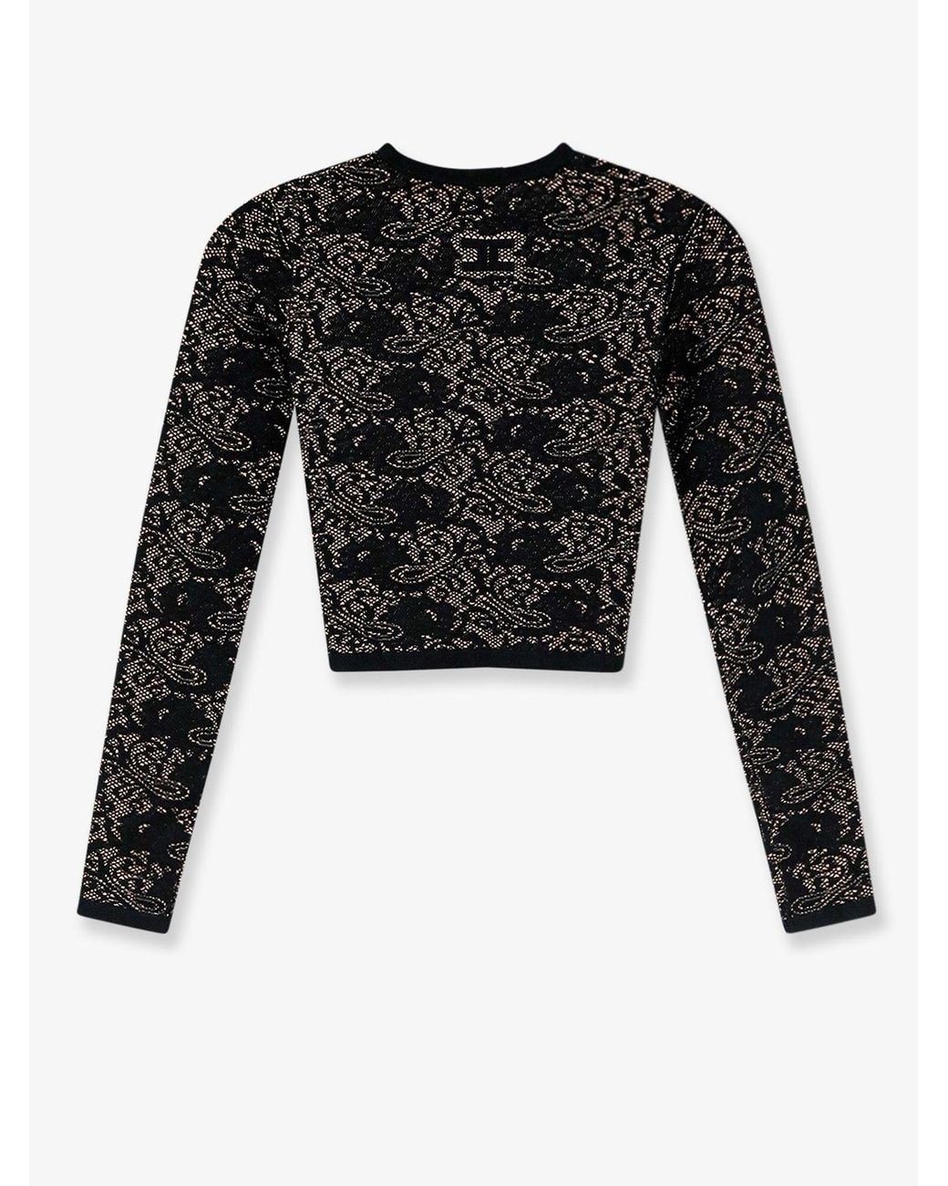 Elisabetta Franchi Black Viscose Blend Cardigan