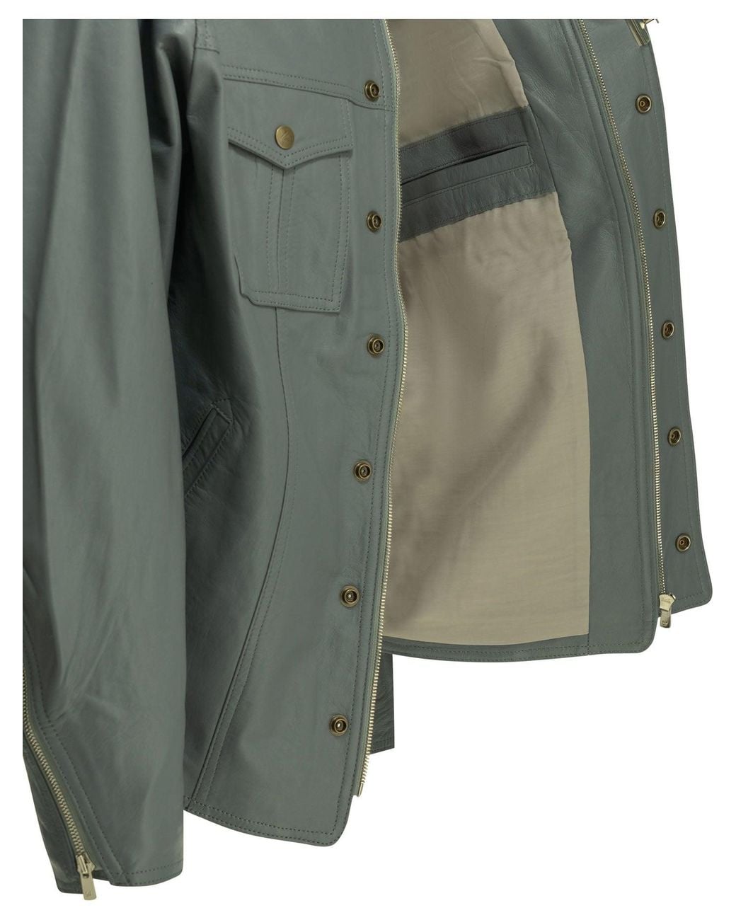 Needles Green Southern Sheep Leather Jacket