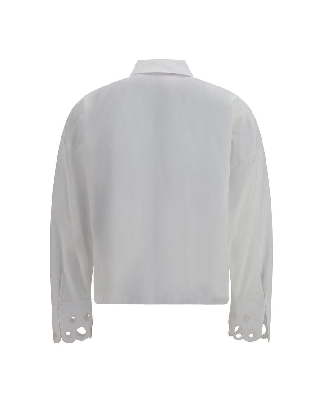 Max Mara White Cotton Poplin Shirt