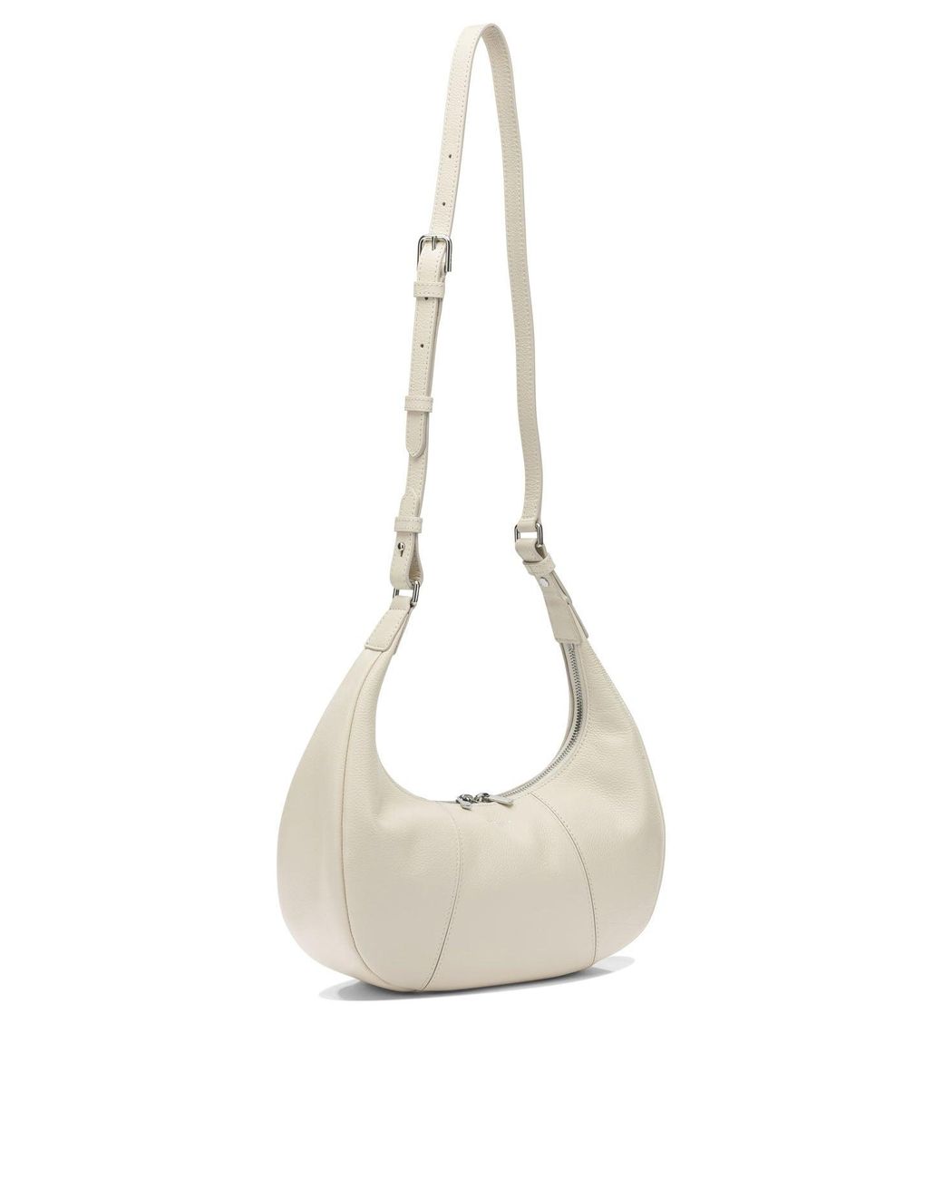 Le Tanneur White Calf Leather Shoulder Bag