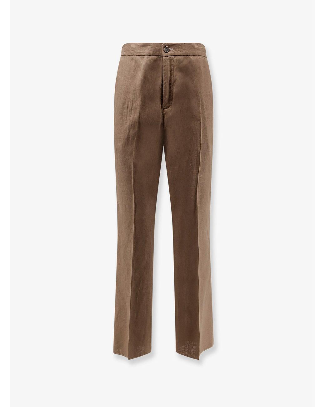 Hevò Natural Torre Chianca Linen And Viscose Trousers for men