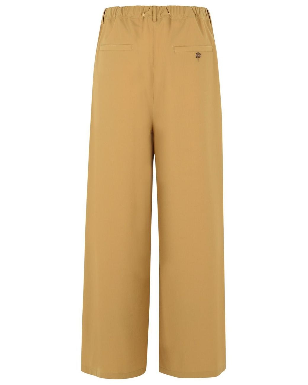 Marni Natural Virgin Wool Blend Trousers for men