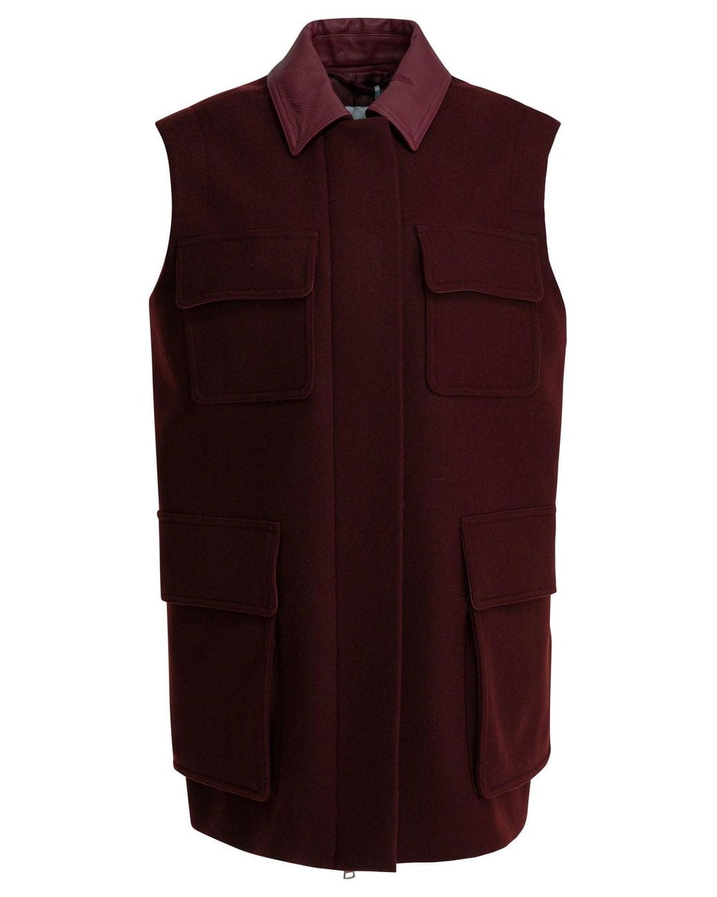 Max Mara Purple Sleeveless Jacket