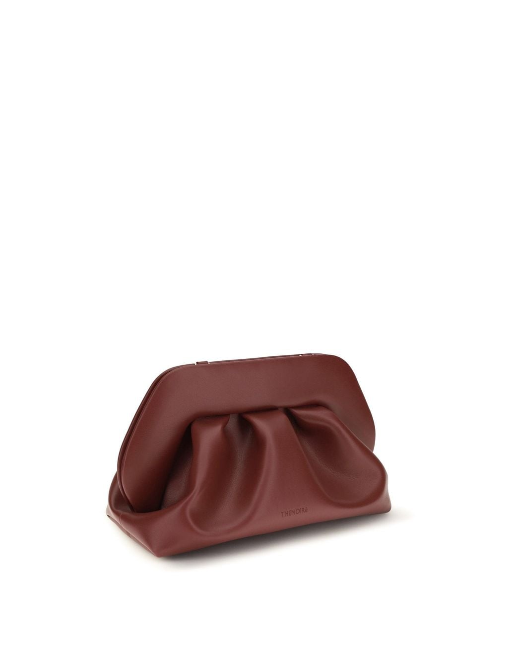 THEMOIRÈ Purple Medium Bios Vegan Leather Pouch Tawny Port