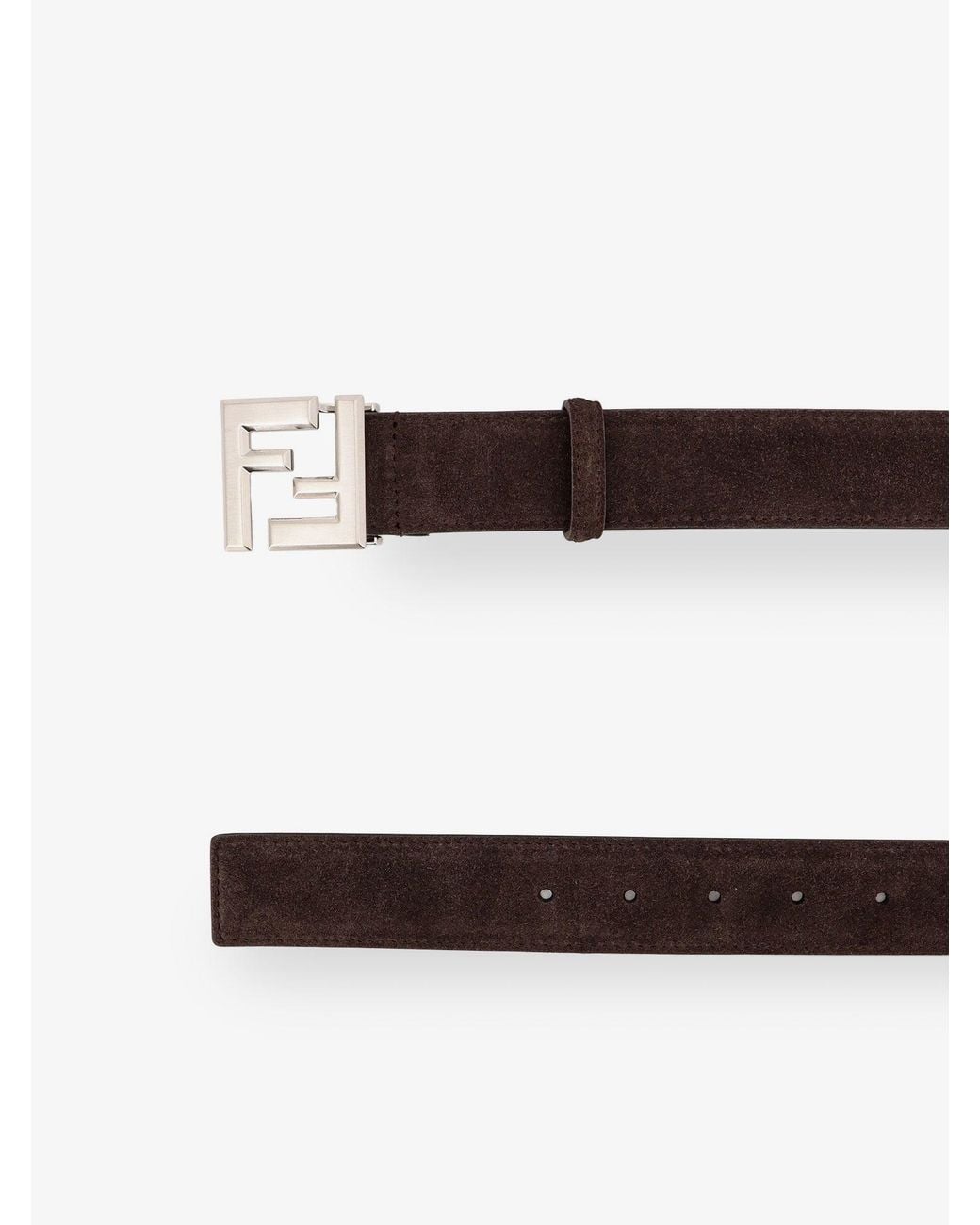 Fendi White Belts Suede/Pelle for men