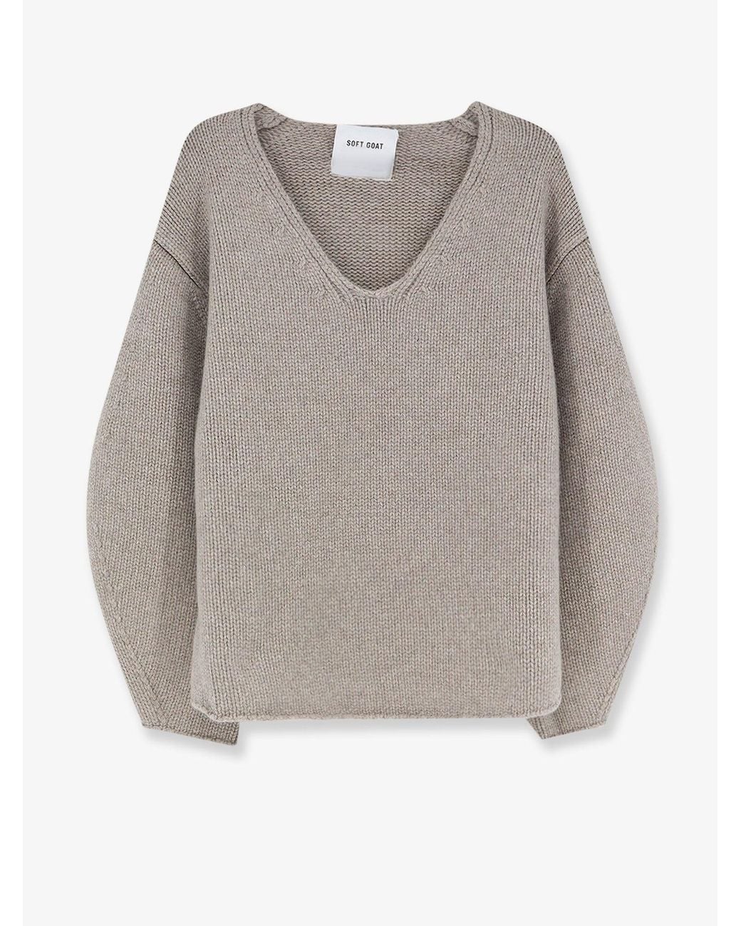 Soft Goat Gray Cashmere Sweater