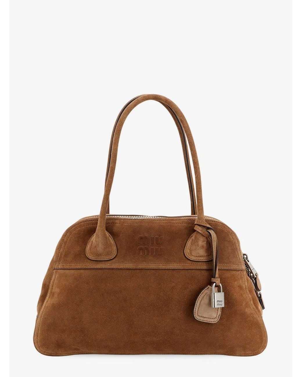 Miu Miu Brown Vivant Suede Shoulder Bag