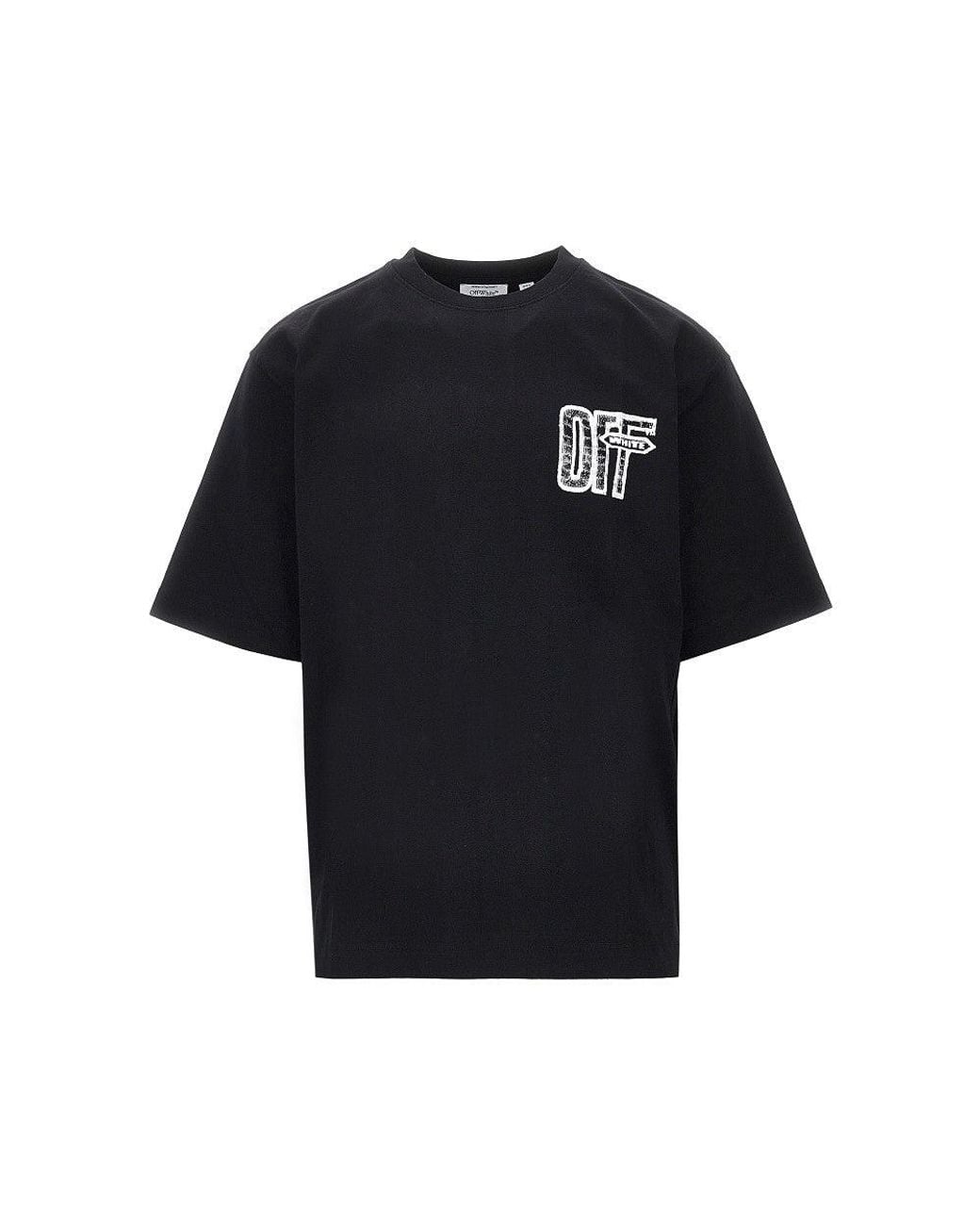 Off-White c/o Virgil Abloh Black 'City Nature' Cotton T-Shirt for men