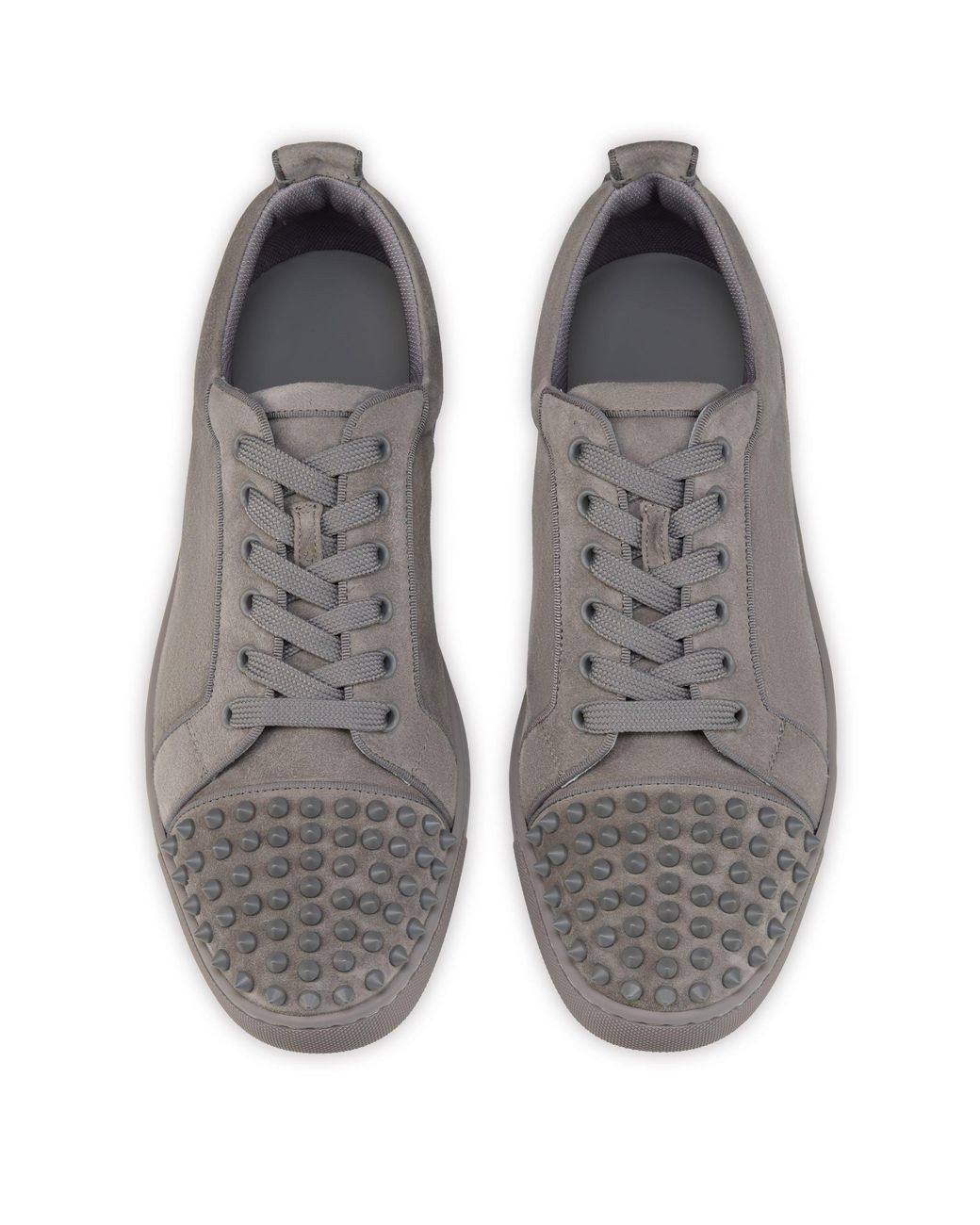 Christian Louboutin Gray Louis Jr Spikes Canopy Sneakers for men