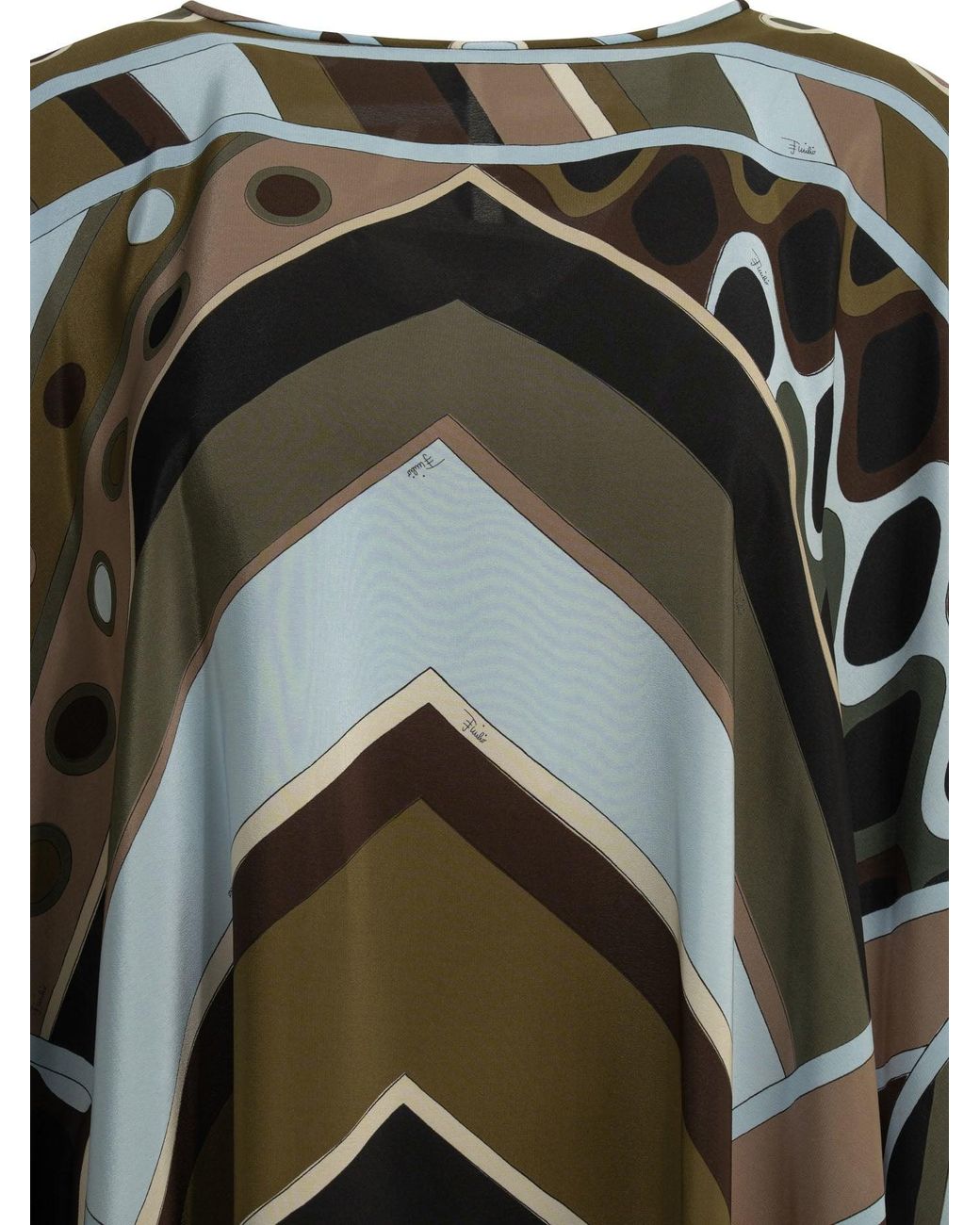 Emilio Pucci Black "Vivara" Short Caftan Dress