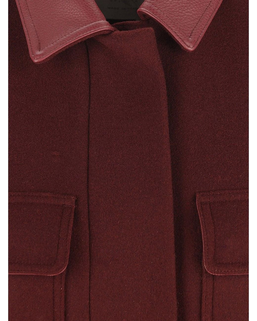 Max Mara Purple Aeroso Wool, Alpaca And Cashmere Sleeveless Coat