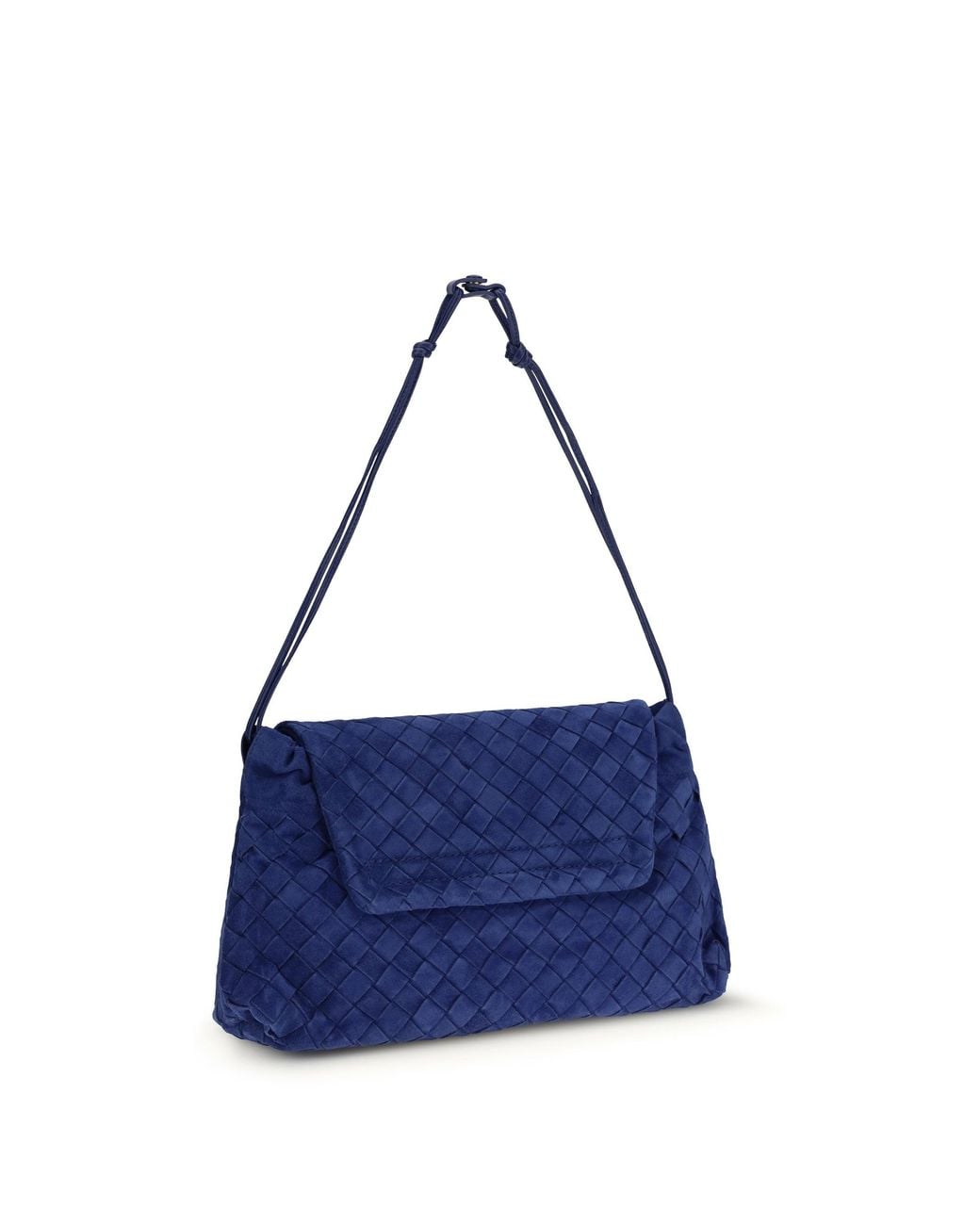 Bottega Veneta Blue Giorno Shoulder Bag