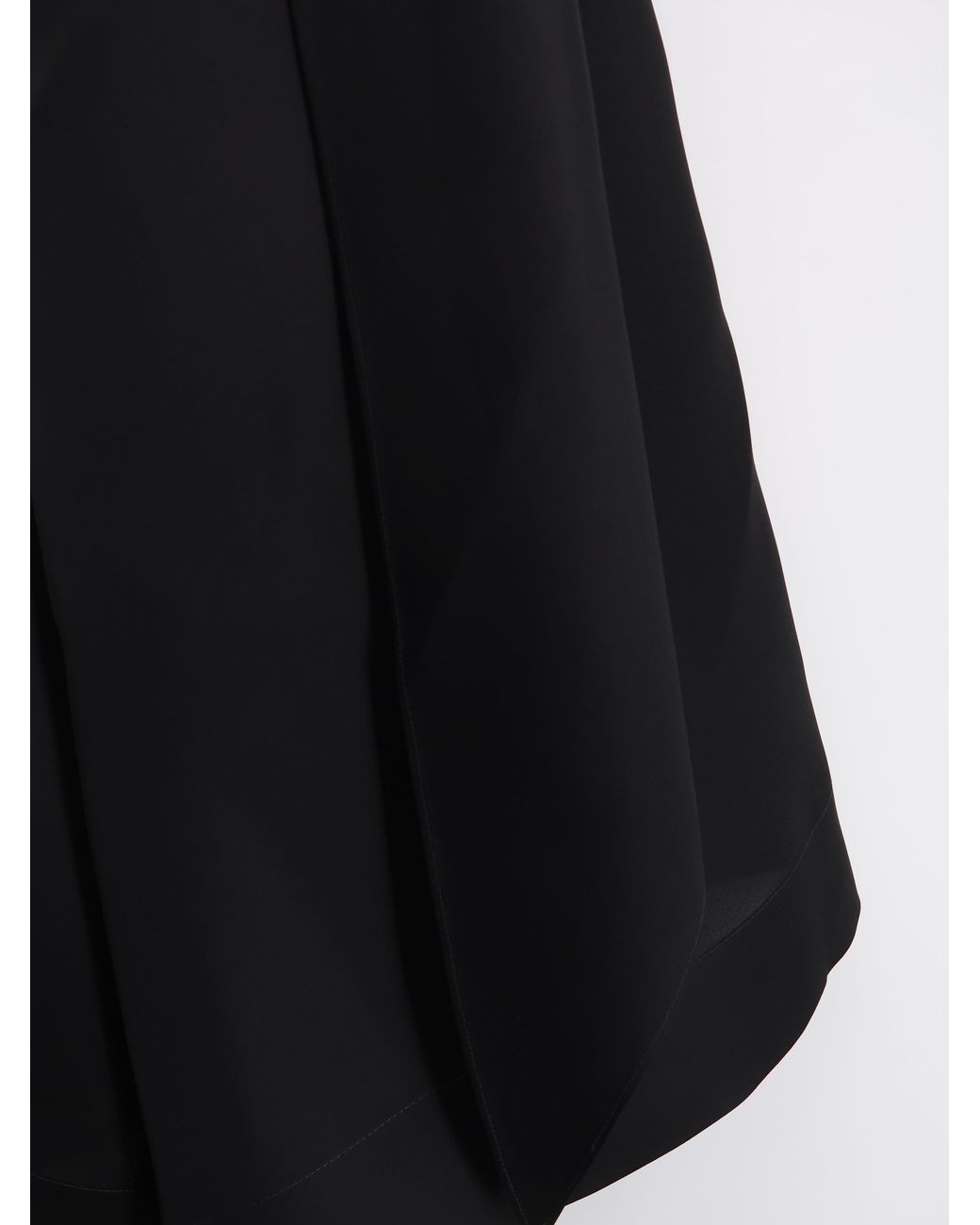 Alberta Ferretti Blue Silk Cape