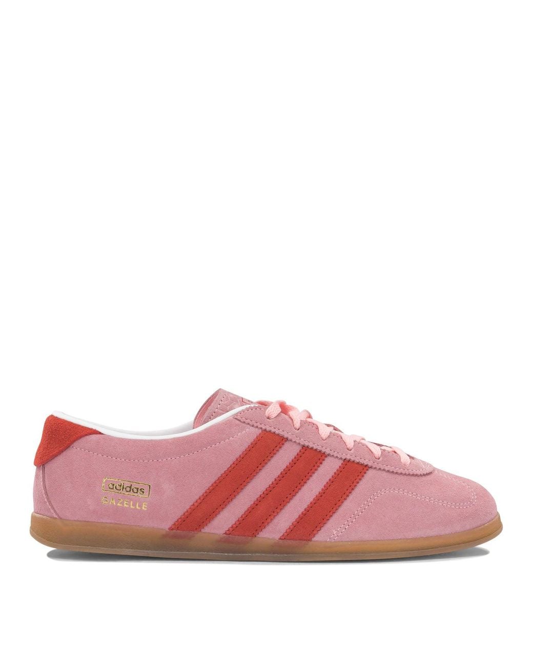 Adidas Originals Pink Gazelle Lo Pro Suede Rubber Sneakers