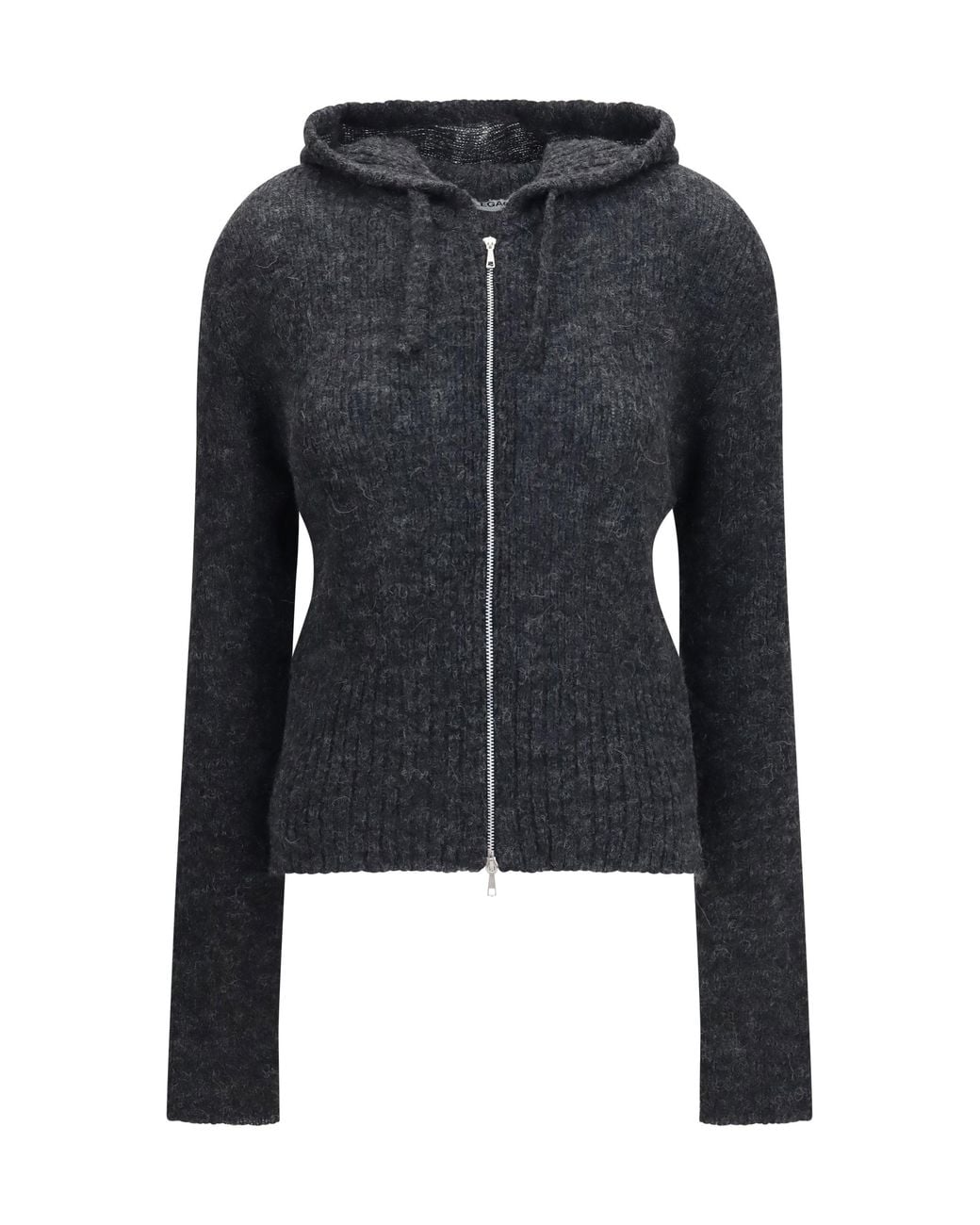 Our Legacy Black Alpaca-Blend Zip-Up Hoodie