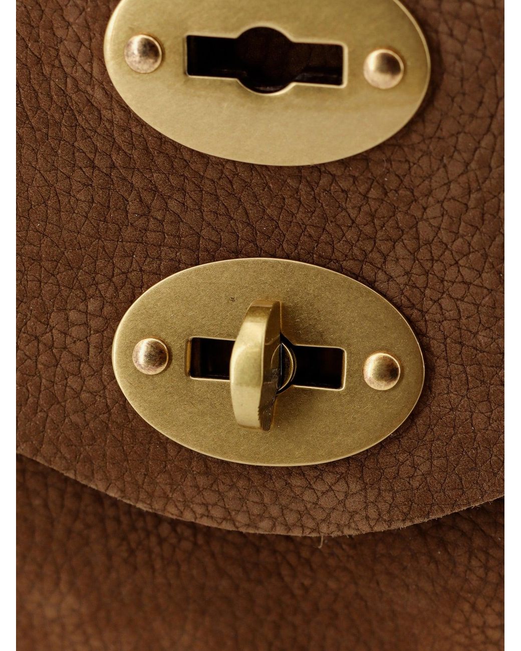 Zanellato Brown Postina Jones Nubuck Handbag