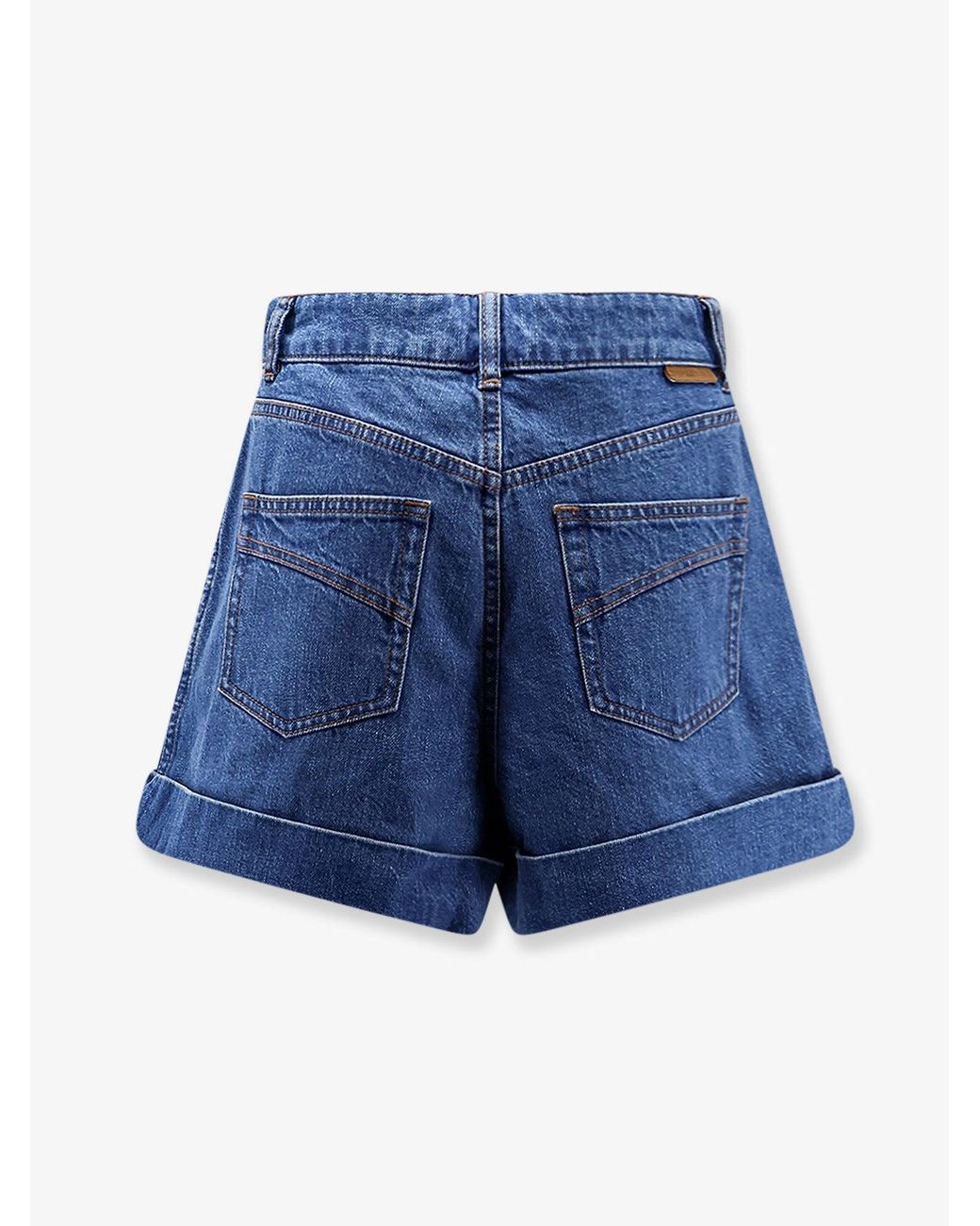 Zimmermann Blue Tailored Denim Shorts