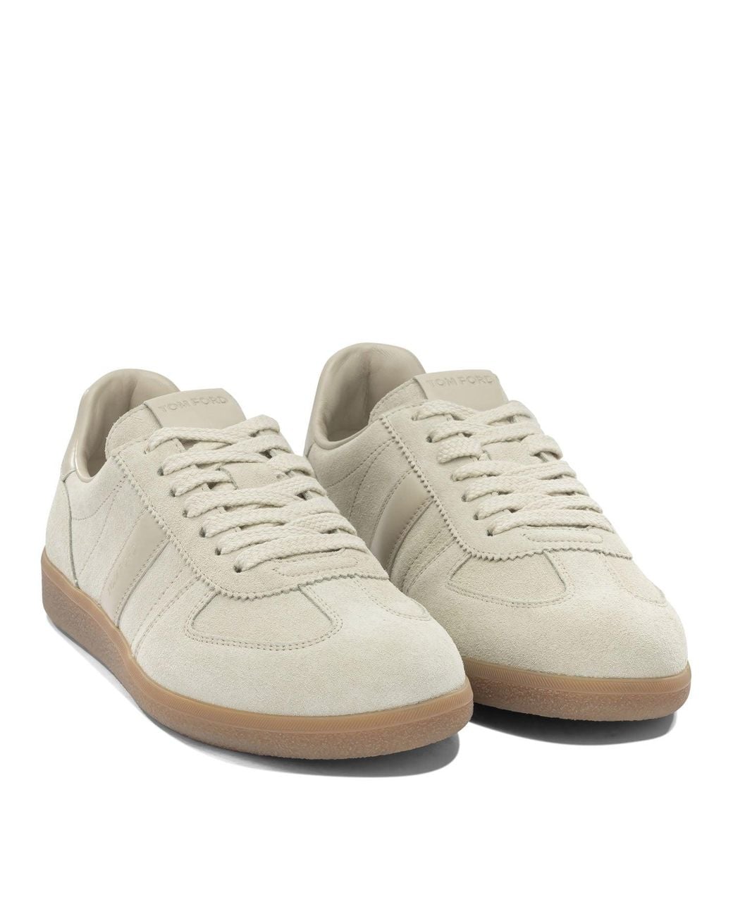 Tom Ford White "Archer" Low Top Sneakers