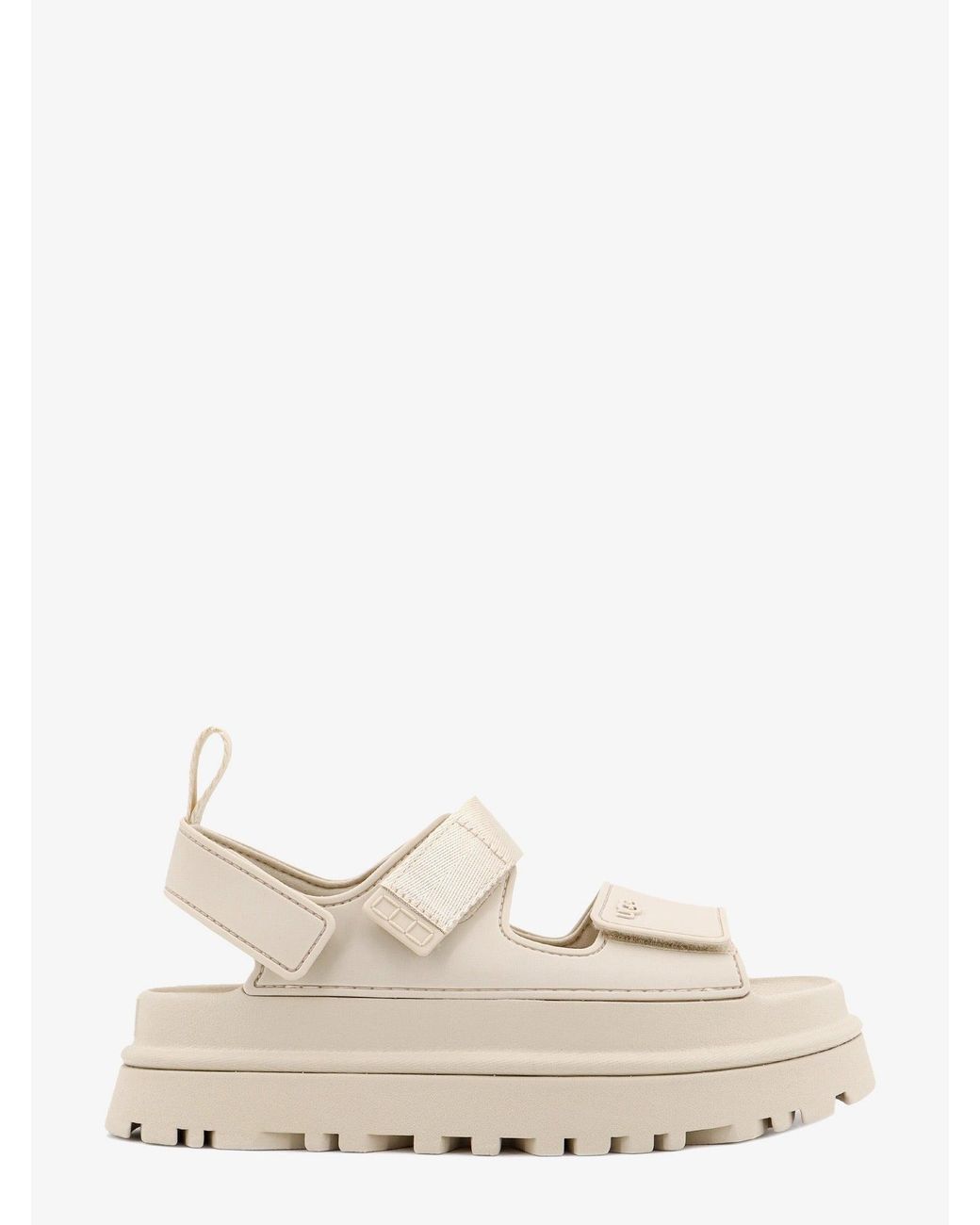 Ugg Natural Rubber Sandals With Embossed Logo