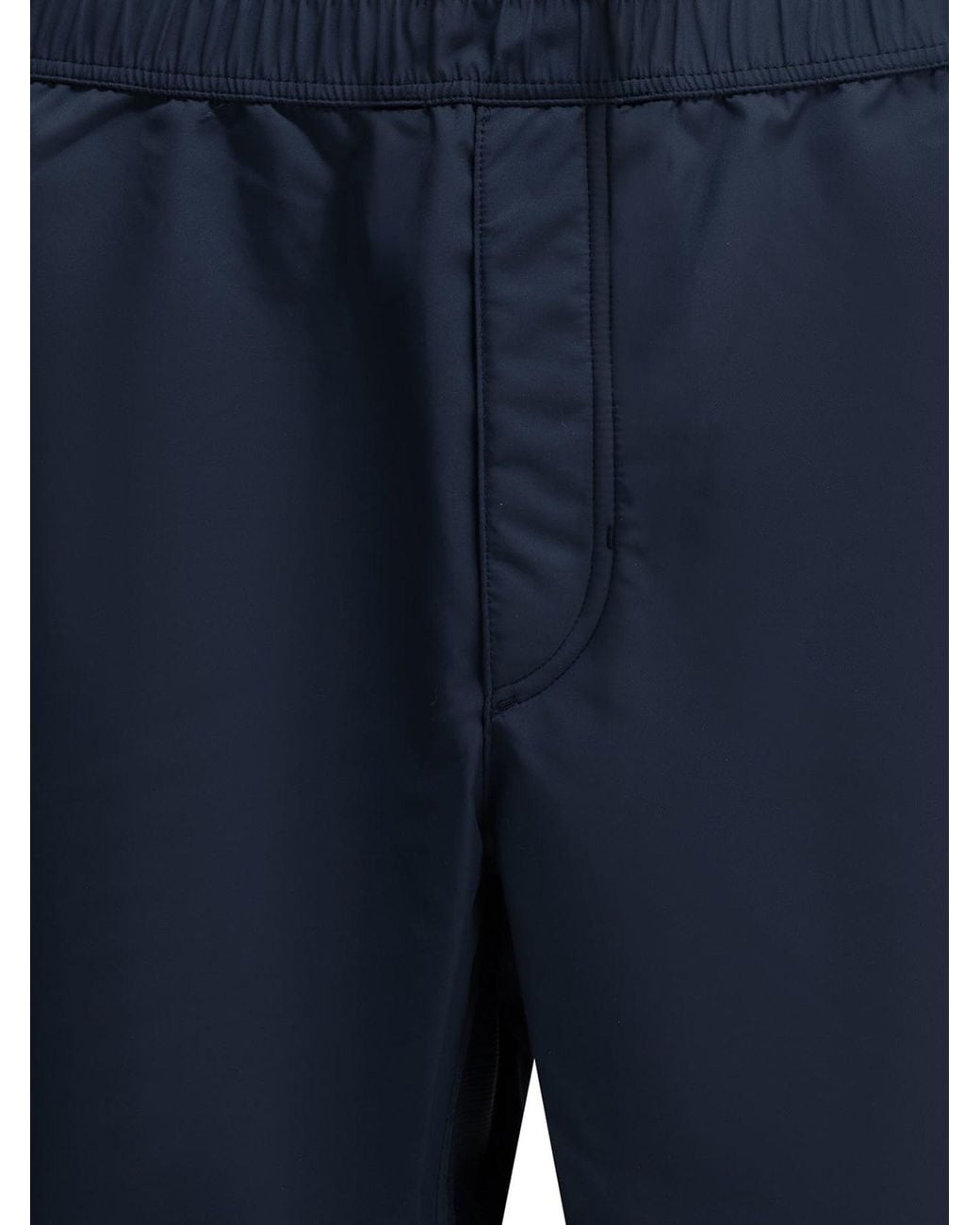 Brunello Cucinelli Blue Logo Shorts for men