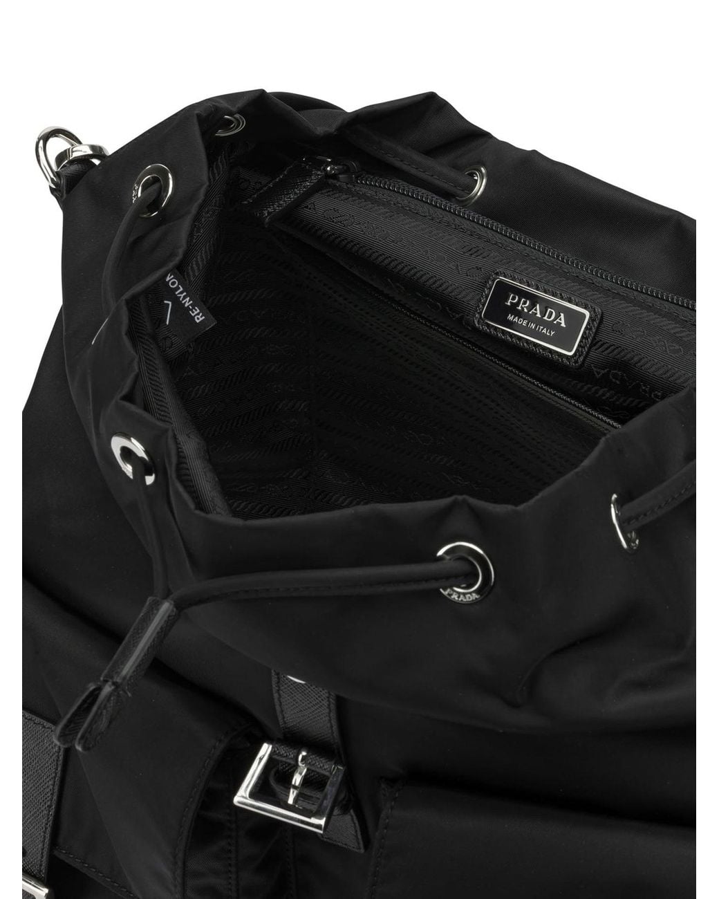 Prada Black Casual Backpack for men