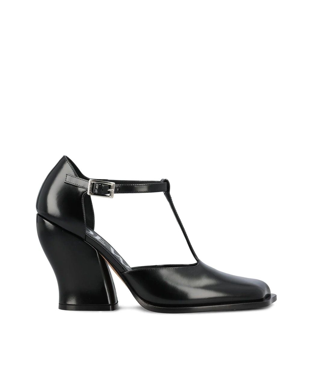 Loewe White Décolleté T-Bar Onda 90Mm Pumps