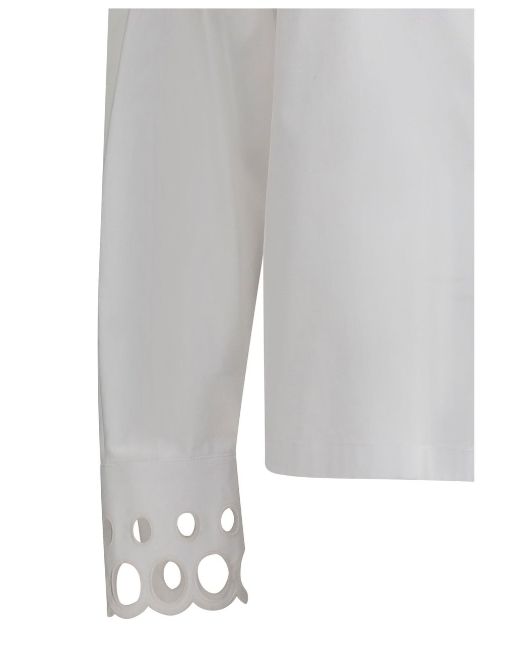 Max Mara White Cotton Poplin Shirt