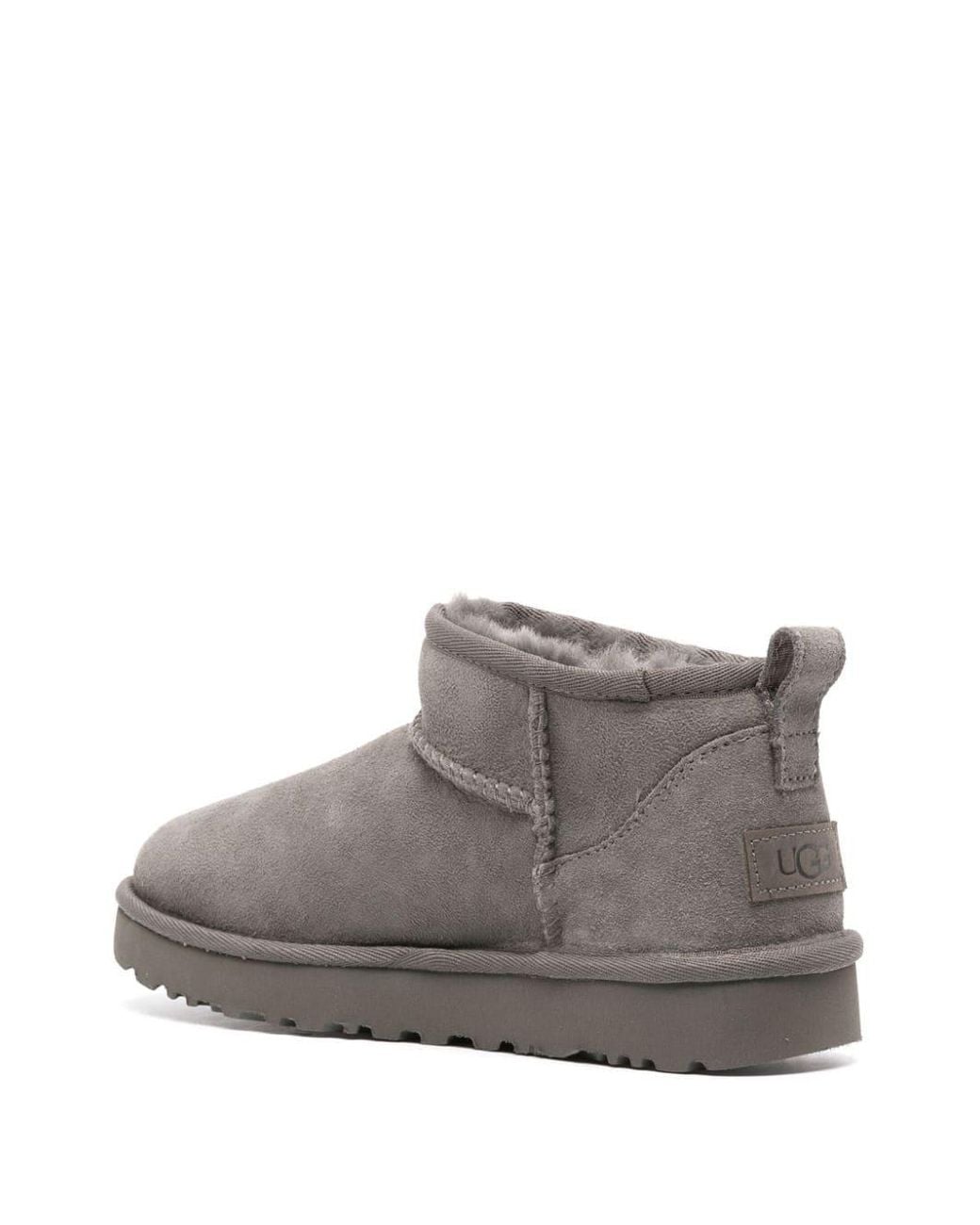 Ugg Gray Boots Classic Ultra Mini