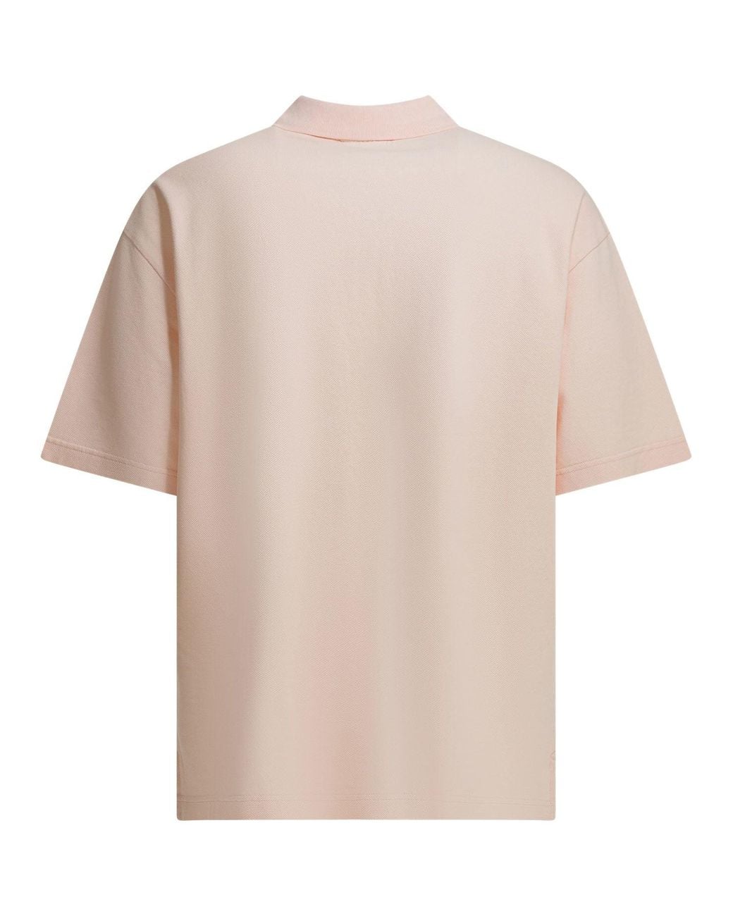 Maison Kitsuné White "Fox Head" Polo Shirt With Buttons for men