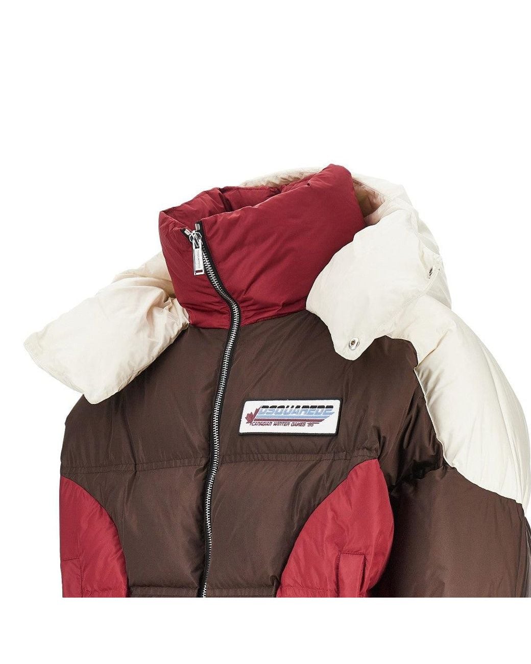DSquared² Red 'Dominate Your Sport' Down Jacket for men