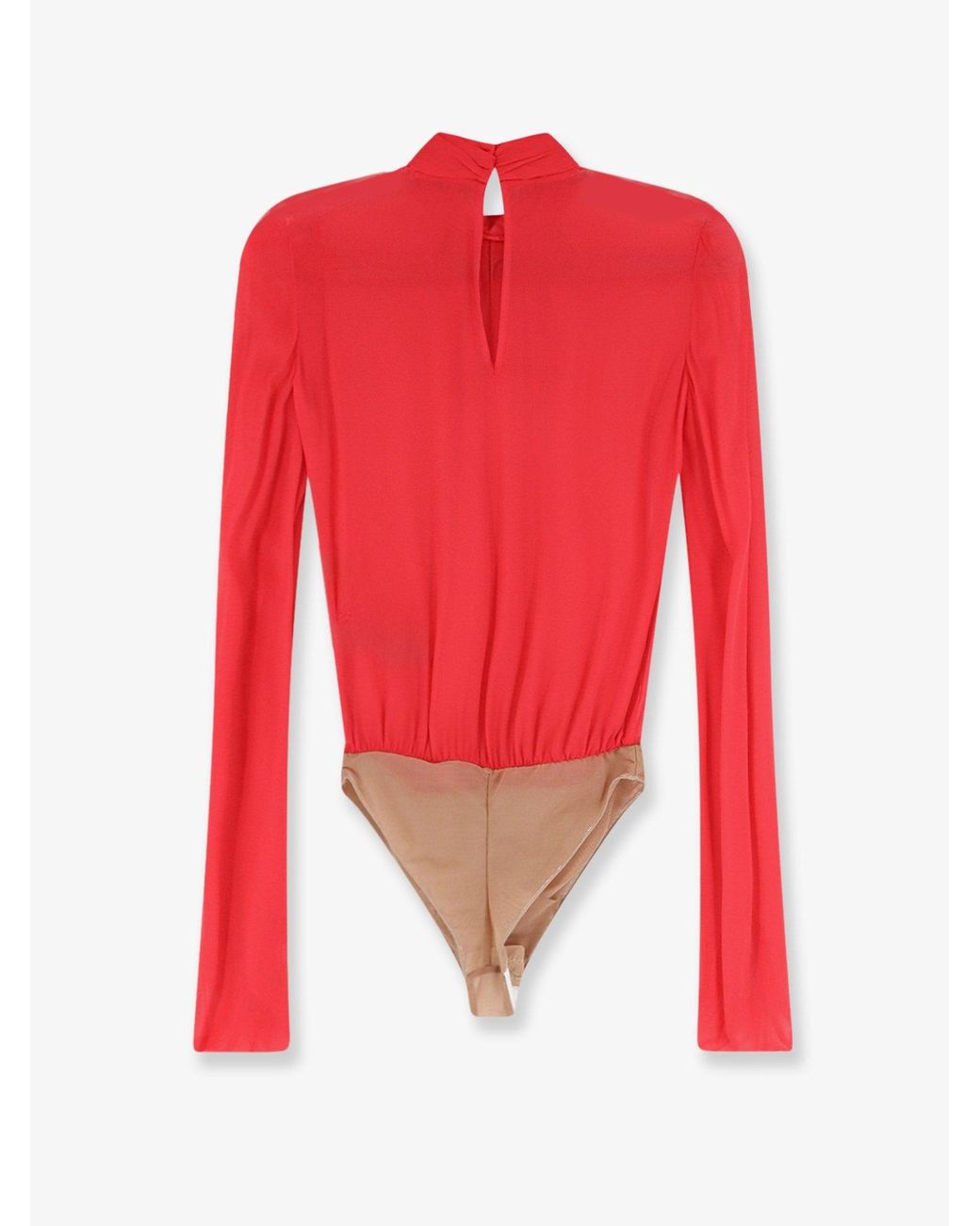 Elisabetta Franchi Red Viscose Shirt With Body Detail