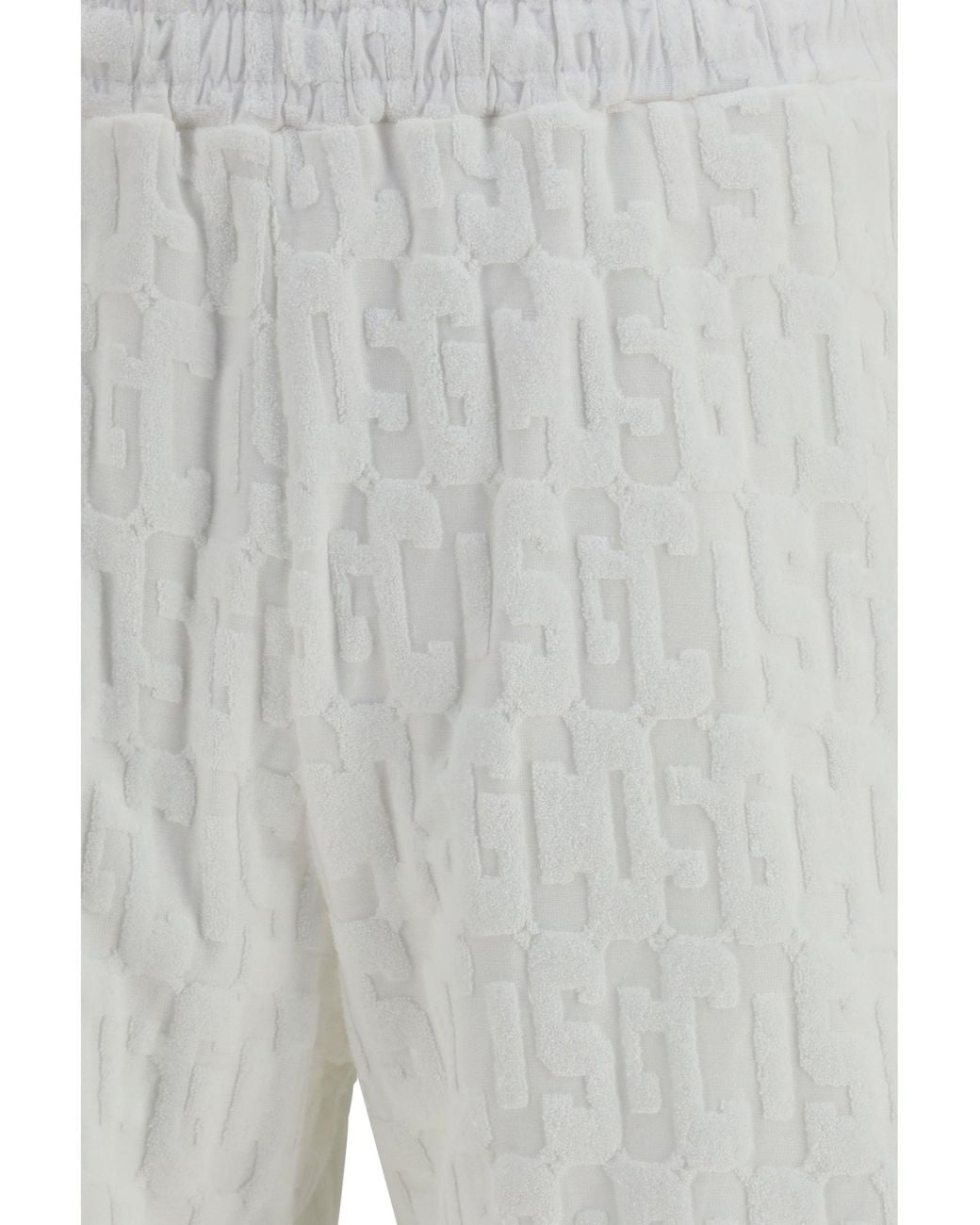 Gcds Gray Shorts Monogram Optic for men