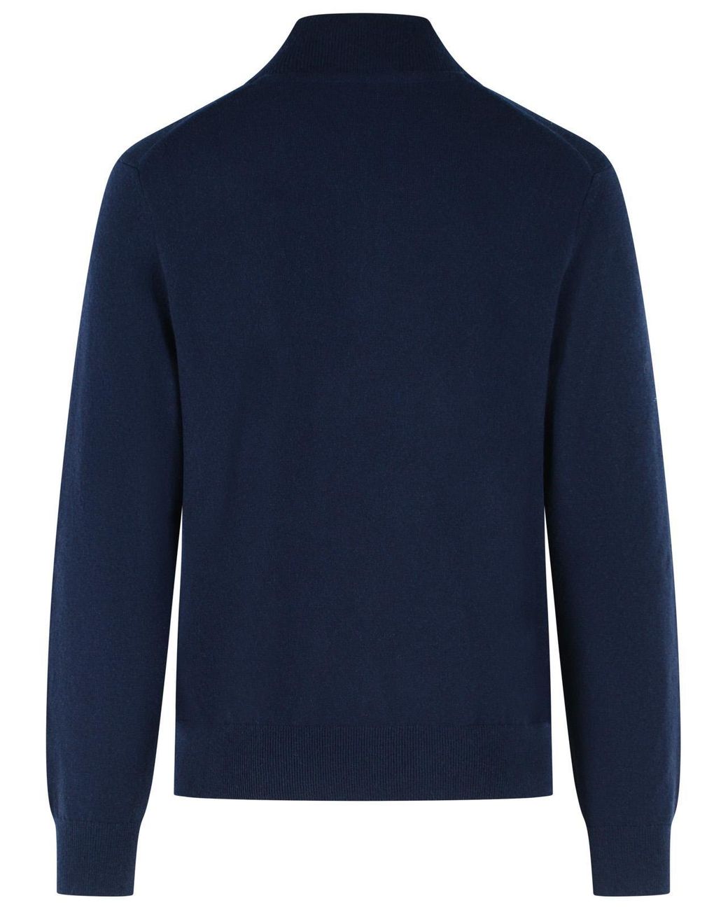 Burberry Blue Funnel Neck Sweater Cashmere Blend for men